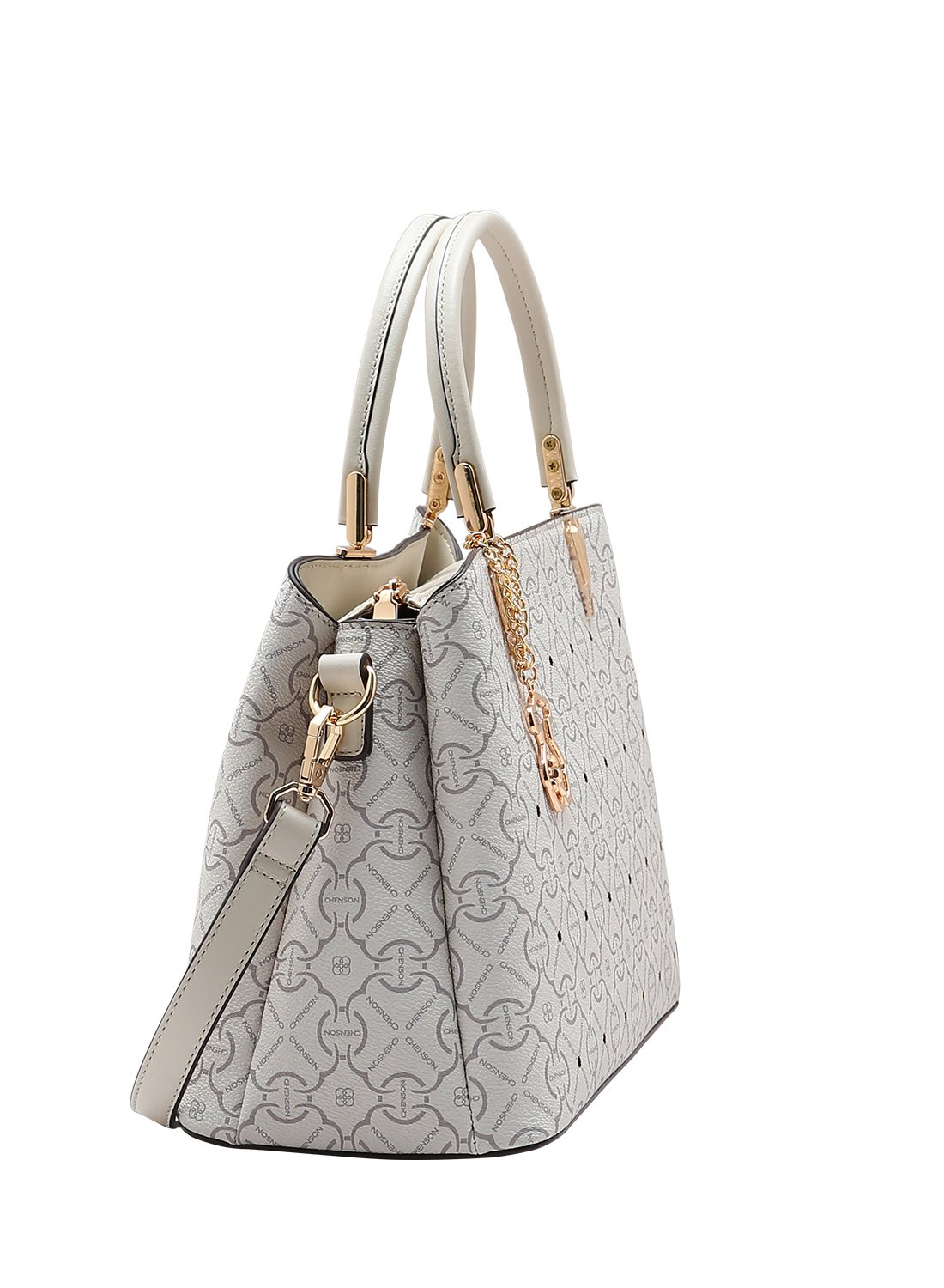 Bolsa Feminina Chenson Classic Cristal Bege Bege 3