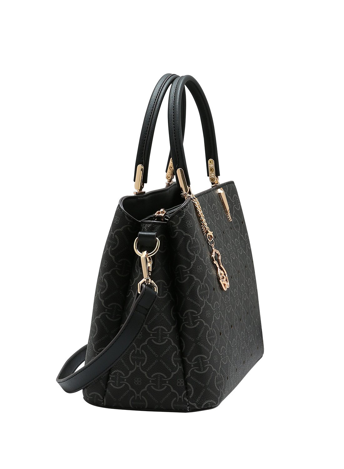 Bolsa Chenson Classic Cristal Estruturada Preta Preto 2