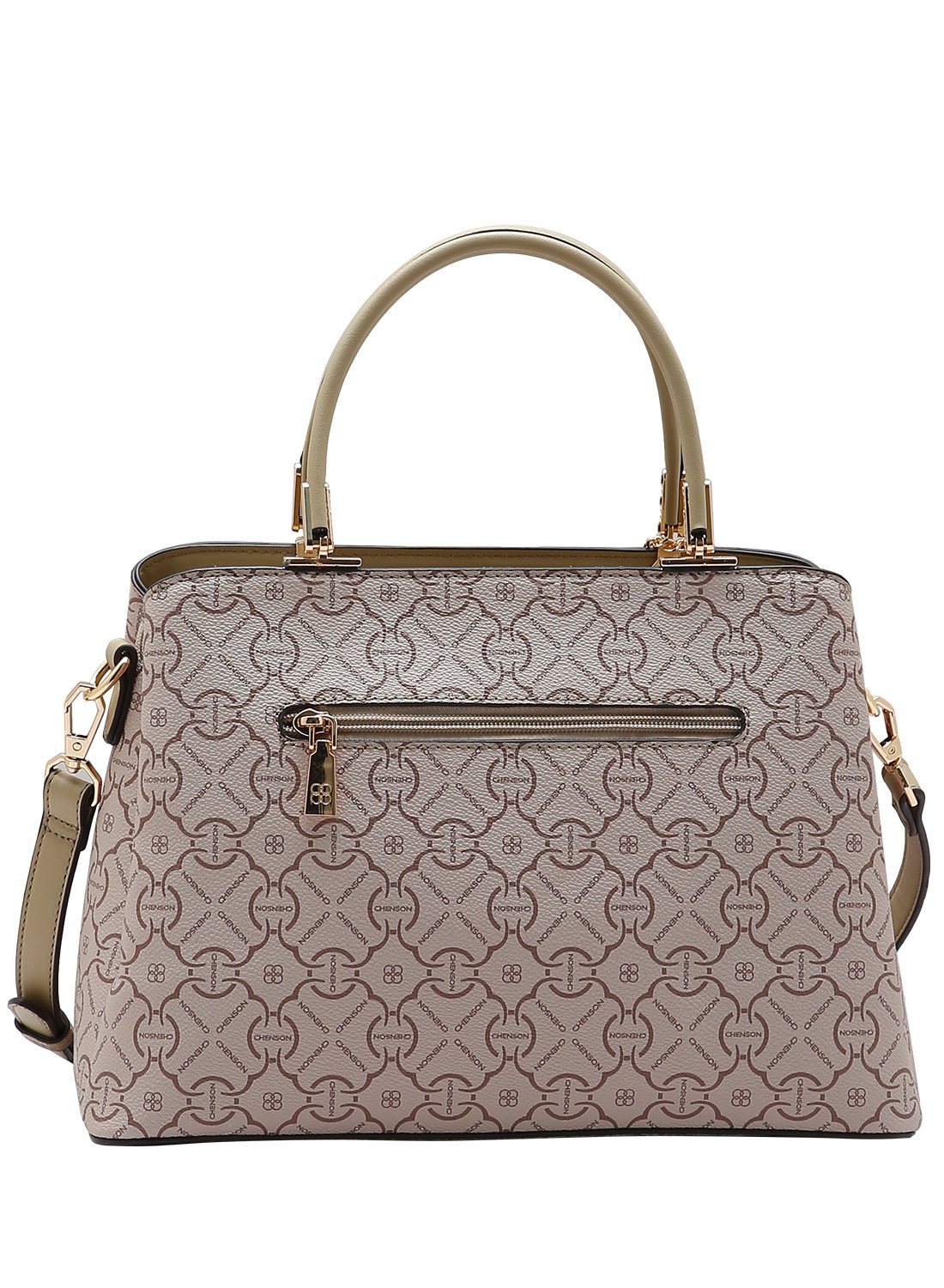  Bolsa Classic Cristal Estruturada Casual - Chenson Natural Bege 6