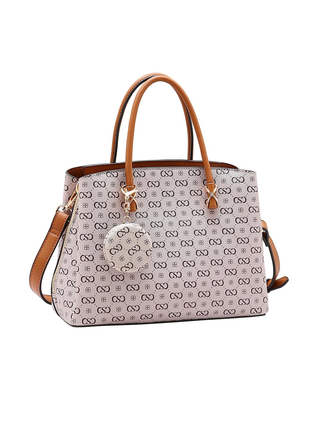 Bolsa Chenson Feminina Bege Monograma Elegance - Alca de Mao