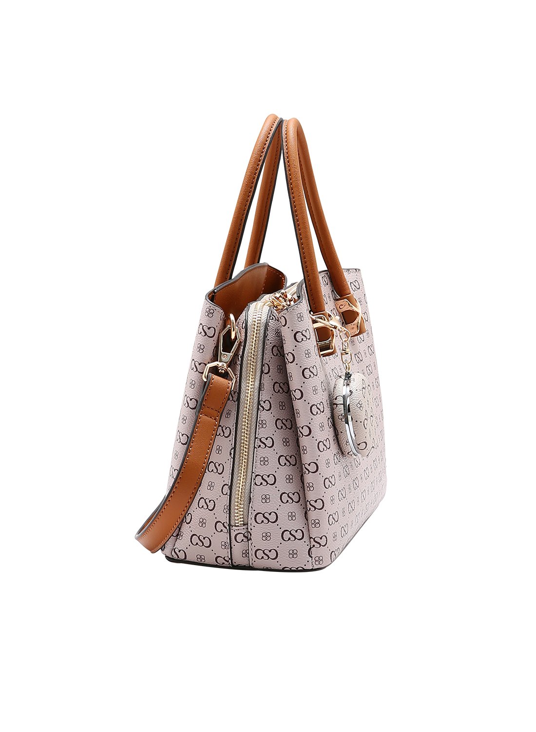 Bolsa Chenson Feminina Bege Monograma Elegance - Alca de Mao Bege 2