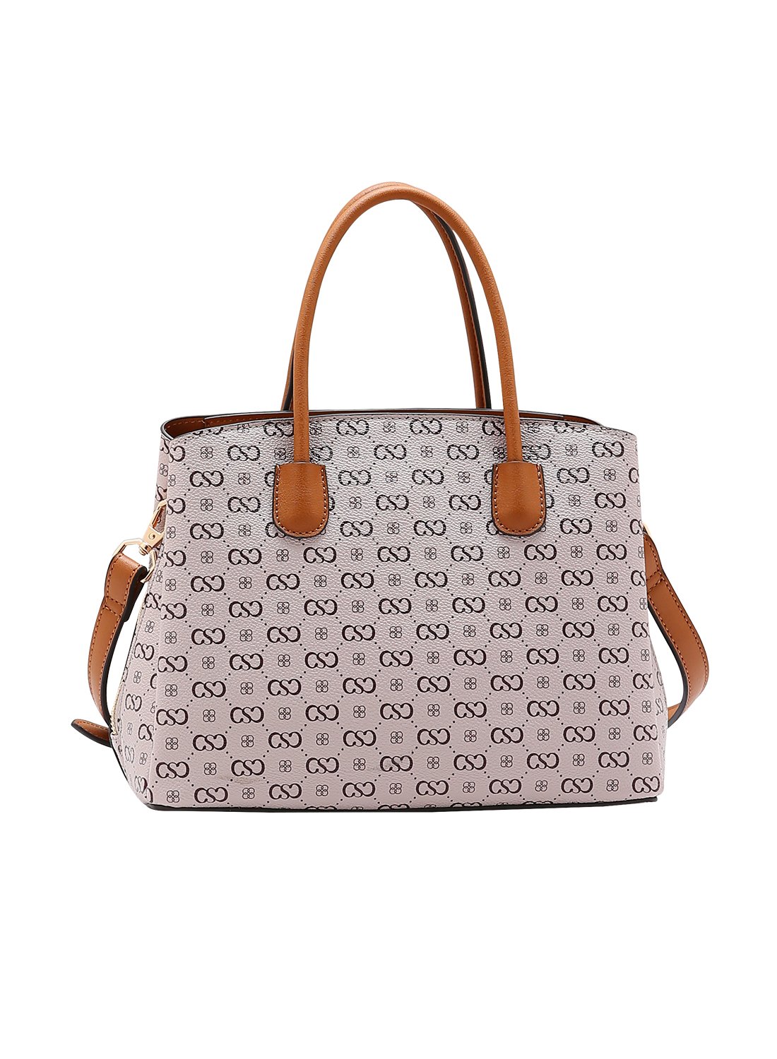 Bolsa Chenson Feminina Bege Monograma Elegance - Alca de Mao Bege 4