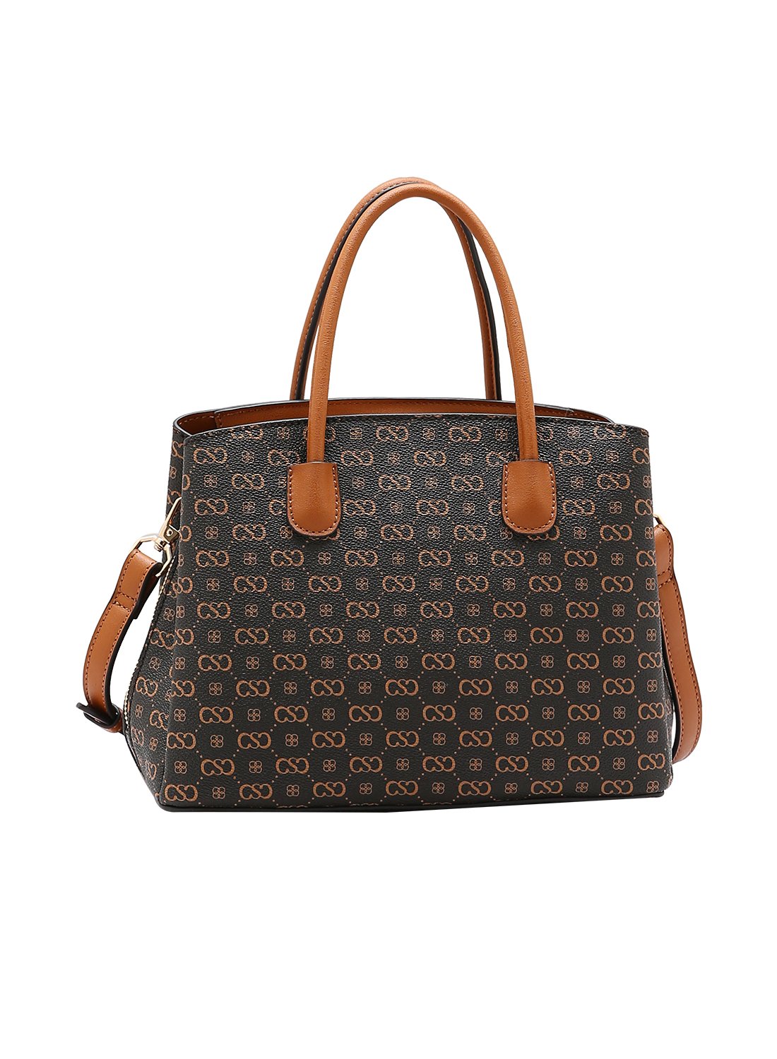 Bolsa Feminina Alca de Mao Chenson Cafe - Original Monograma Elegance Marrom 4