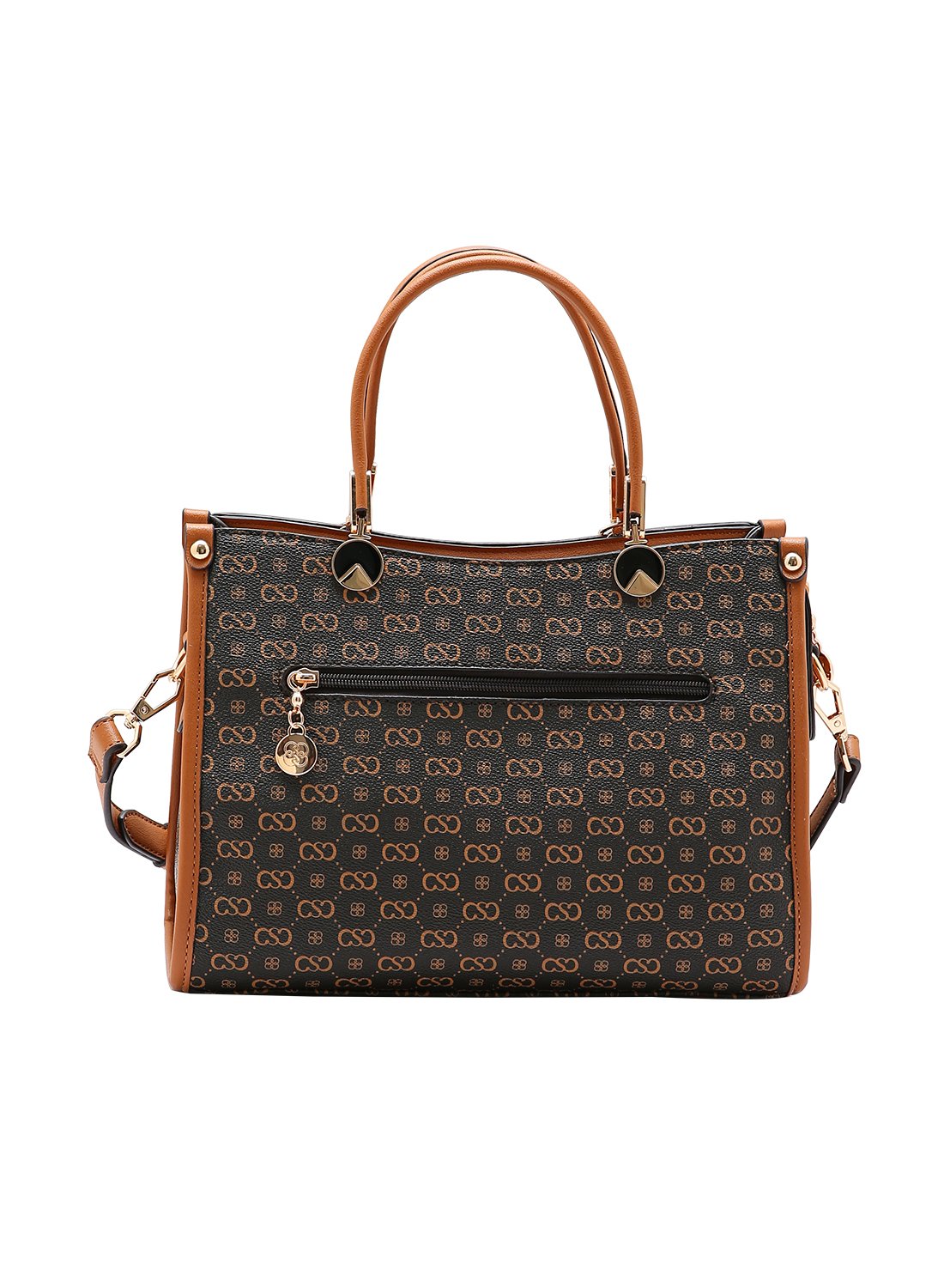 Bolsa Chenson Feminina Cafe Monograma Elegance Marrom 5