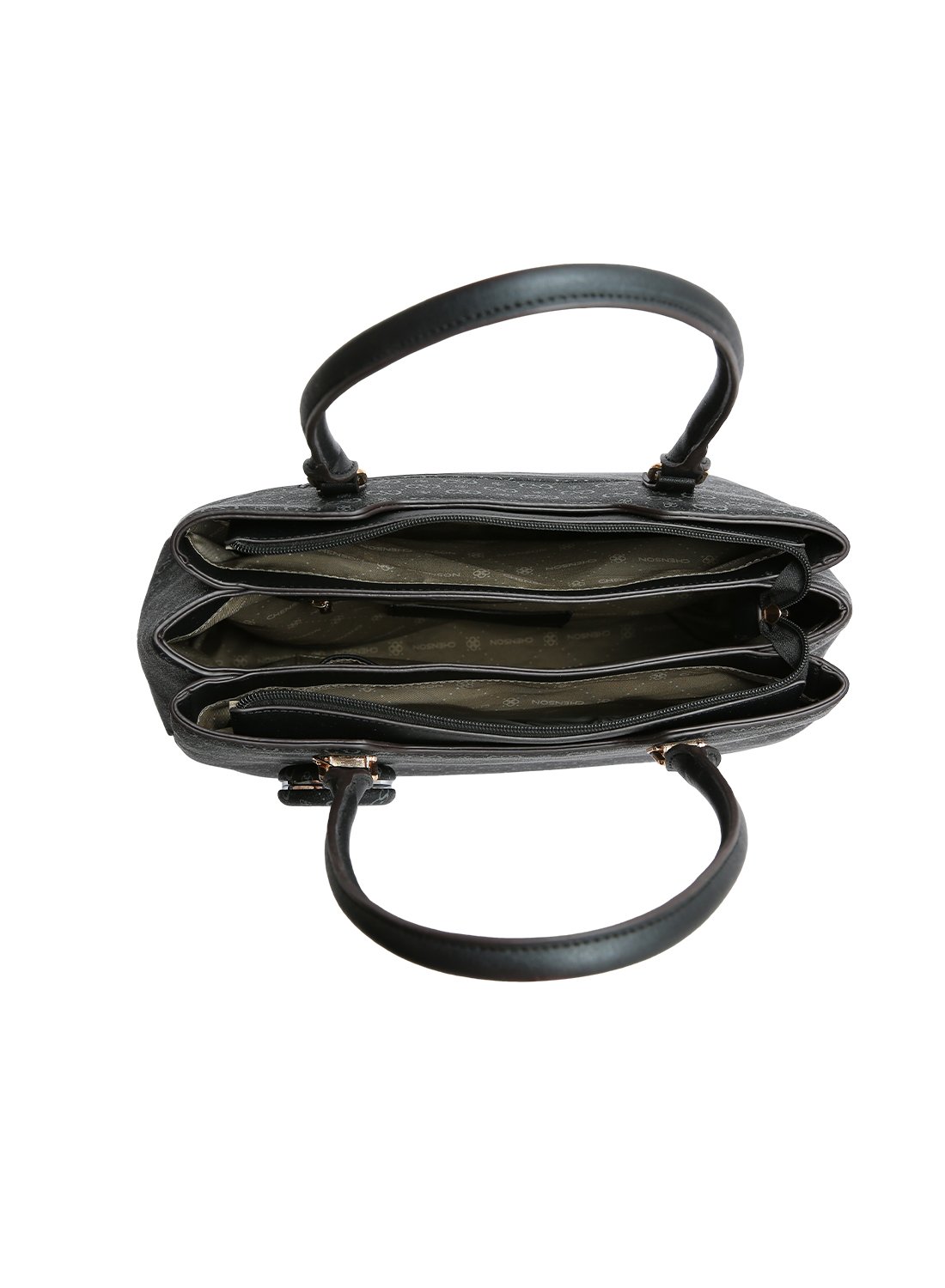 Bolsa Feminina Chenson Monograma Elegance Cafe Alca de Ombro Marrom 3