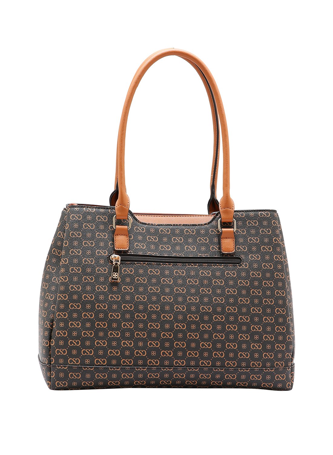 Bolsa Feminina Chenson Monograma Elegance Cafe Alca de Ombro Marrom 6