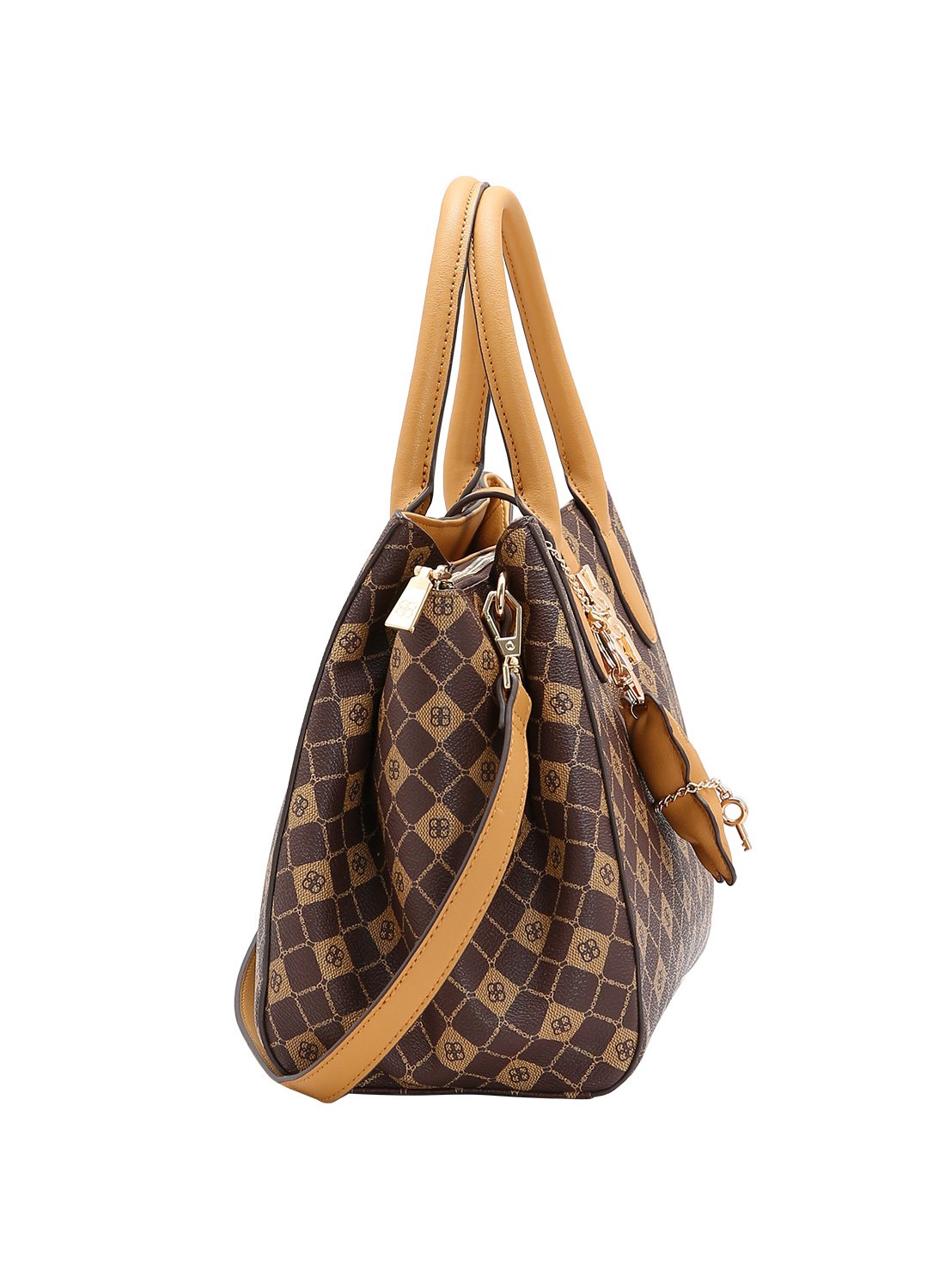 Bolsa Chenson Original Cafe Monograma Elemento Grafico - Alca de Mao Marrom 4