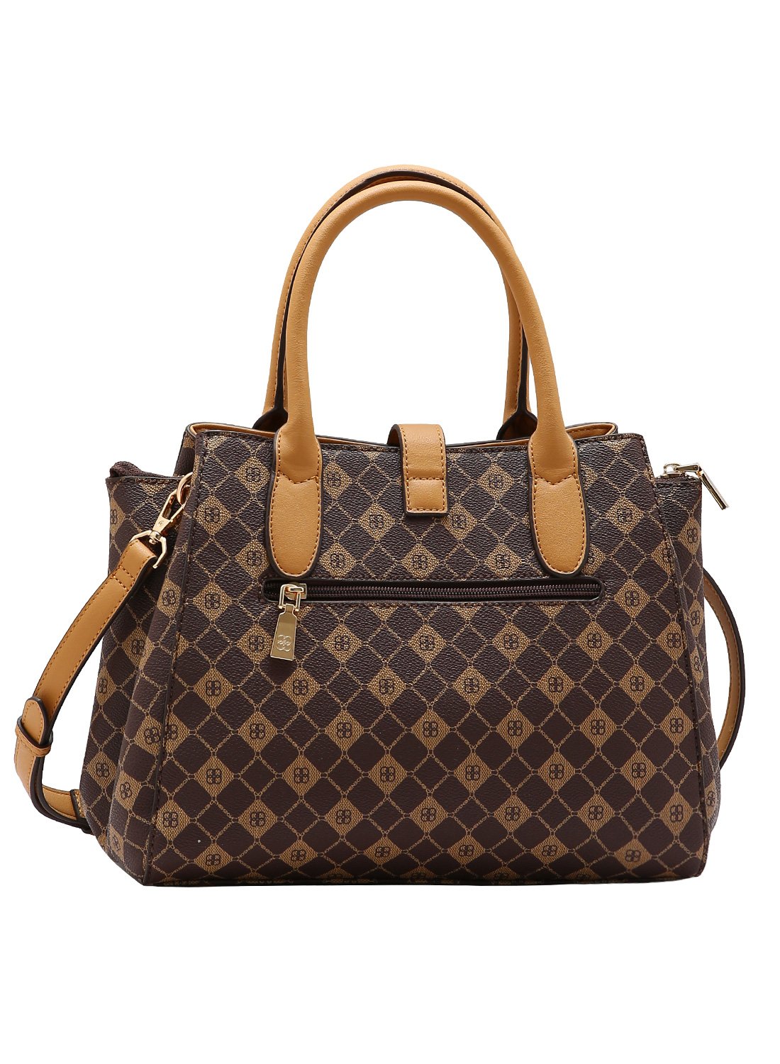 Bolsa Chenson Original Cafe Monograma Elemento Grafico - Alca de Mao Marrom 5