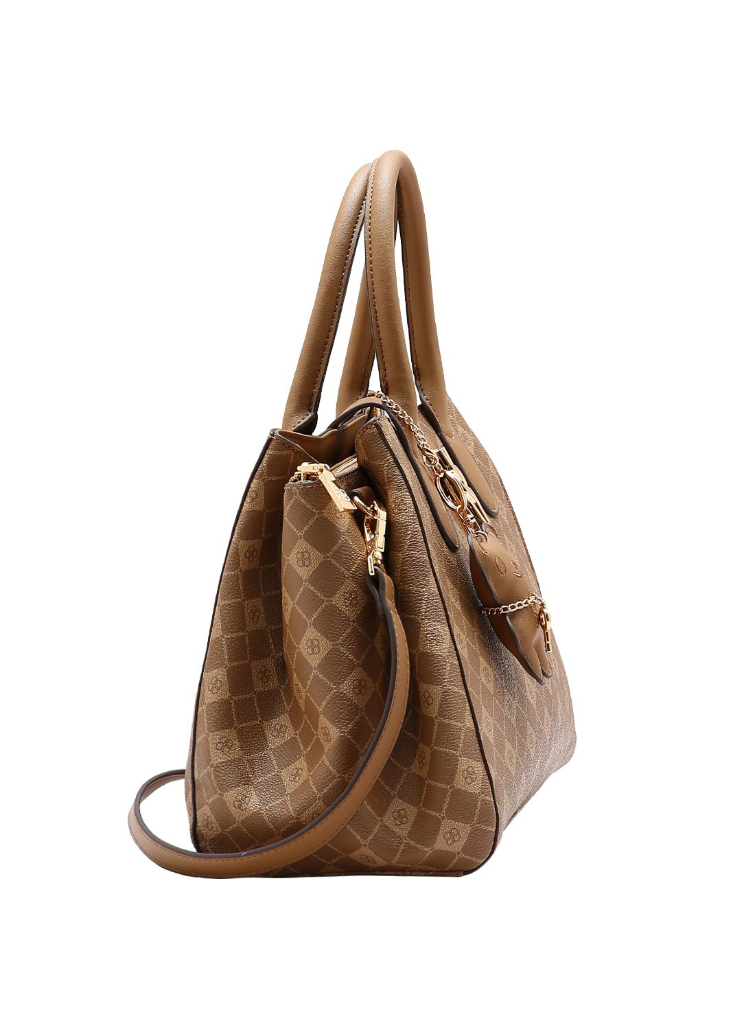 Bolsa Feminina Natural - Original Chenson Monograma Elemento Grafico - Alca Mao Bege 2