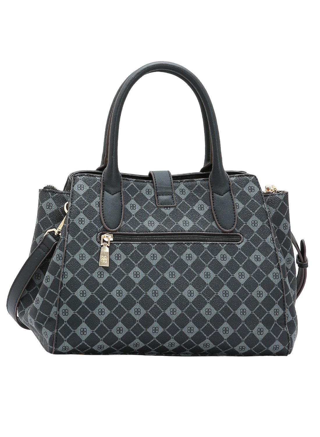 Bolsa Preta Chenson Original Monograma Elemento Grafico - Alca de Mao Preto 5