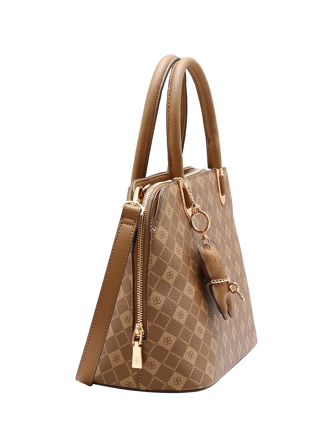 Bolsa Chenson Feminina Original Natural Monograma Elemento Grafico Bege 2