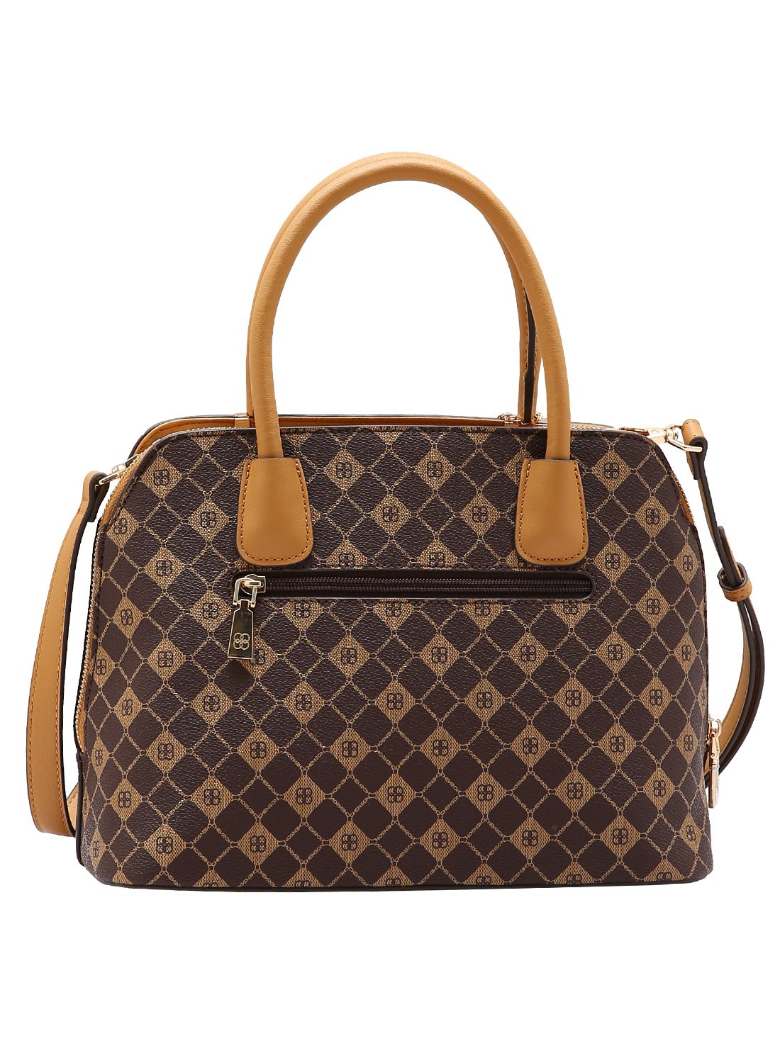 Bolsa Chenson Feminina Original Cafe Monograma Elemento Grafico Marrom 2