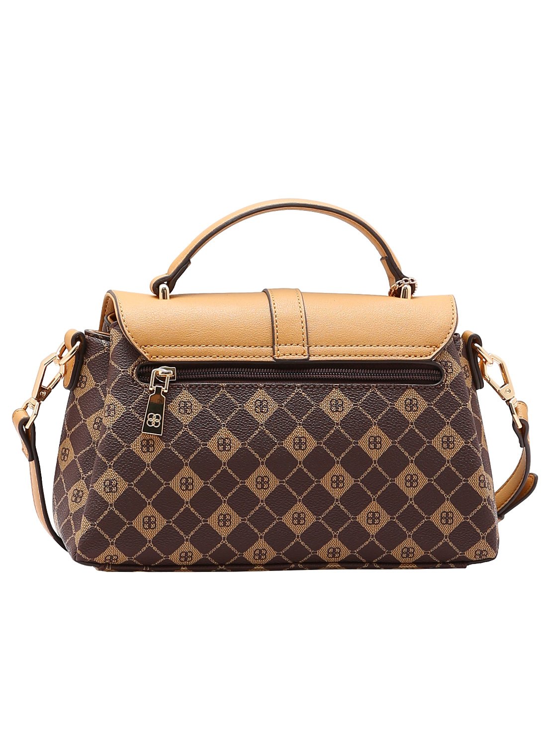 Bolsa Alca Transversal Cafe Chenson Original - Monograma Elemento Grafico Marrom 6