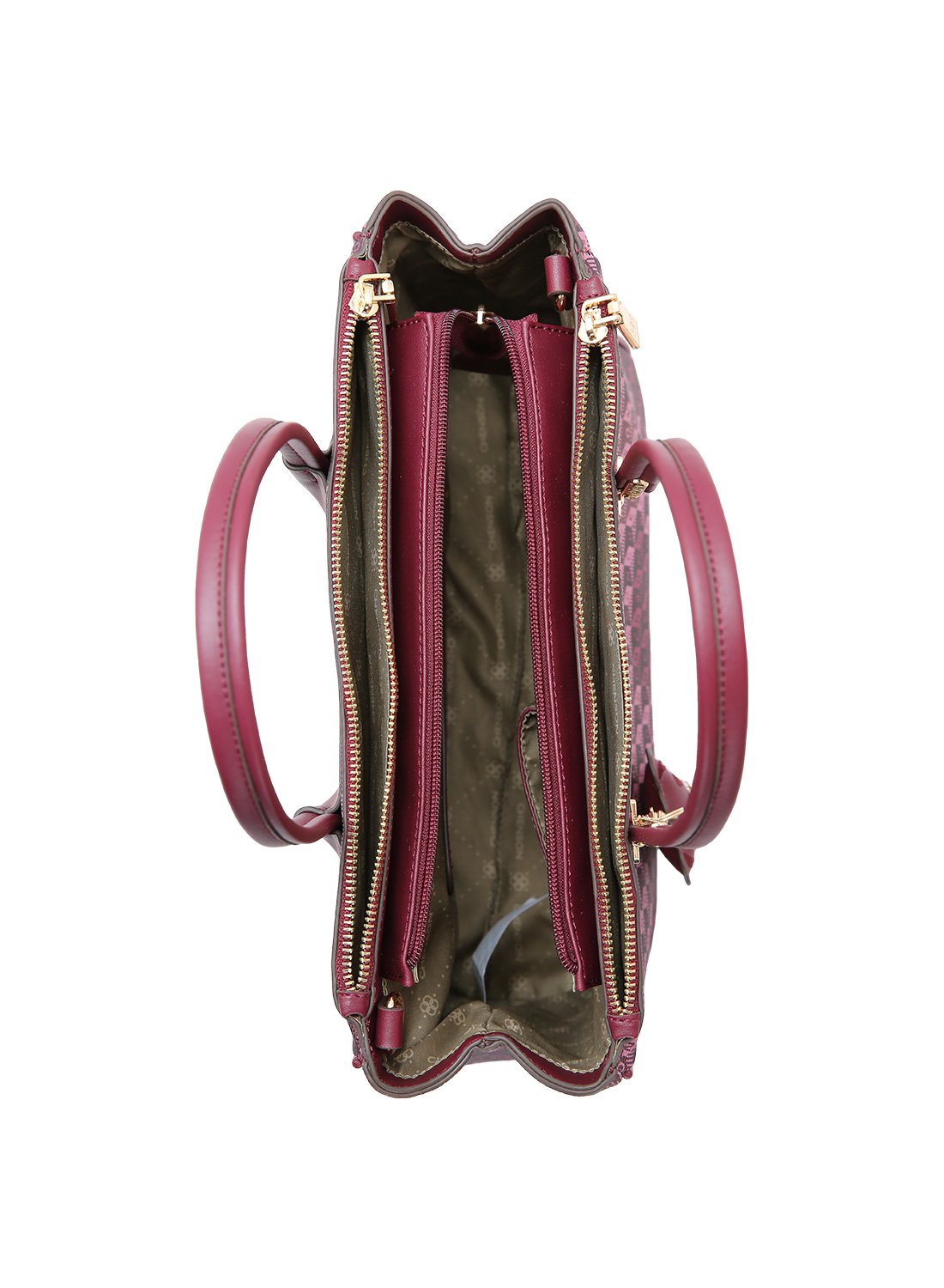 Bolsa Chenson Original Bege Monograma Tridimensional - Alca de Mao Bege 5