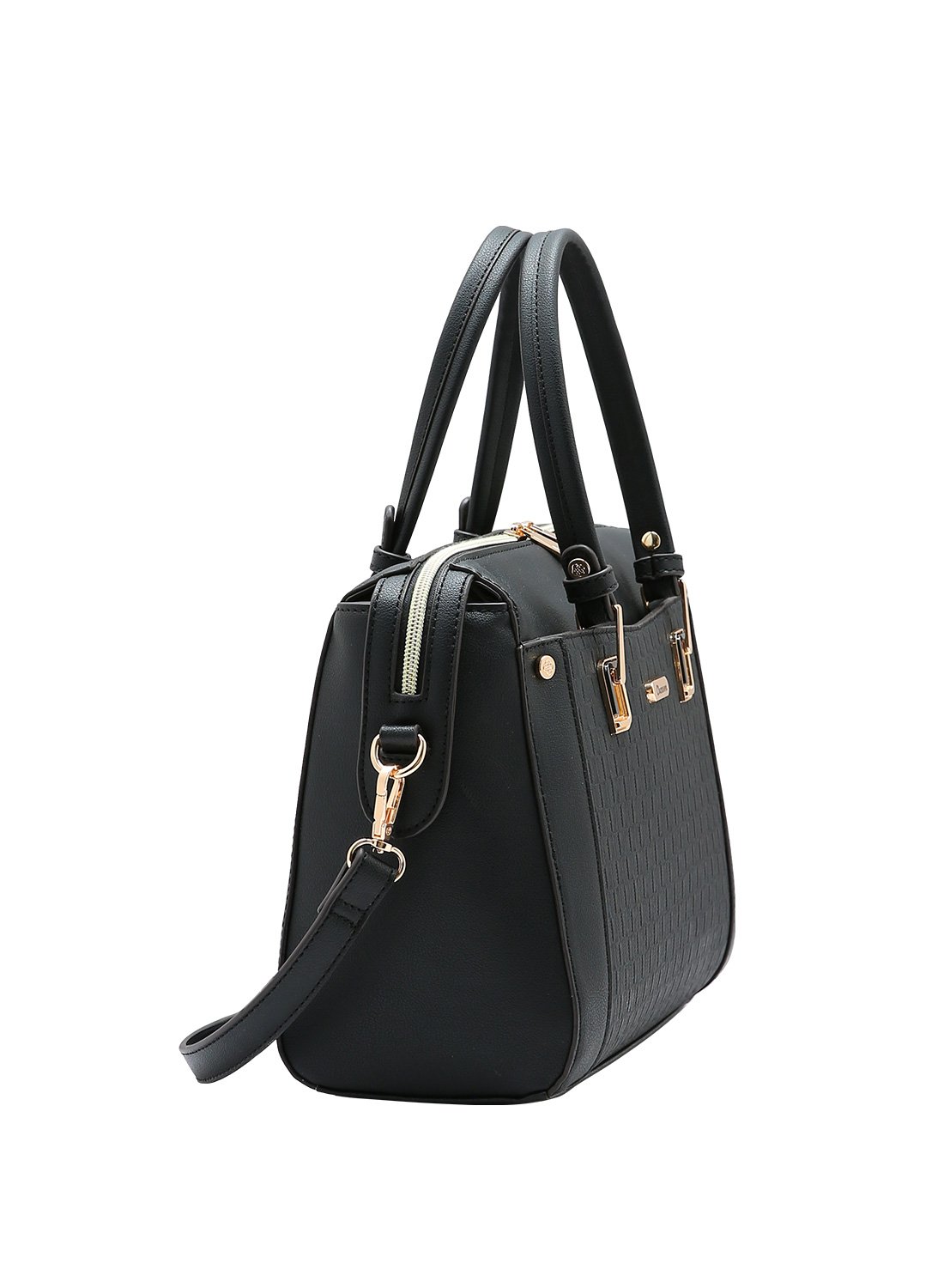 Bolsa Chenson Preta Textura Chic Estilo Classico Original Preto 2