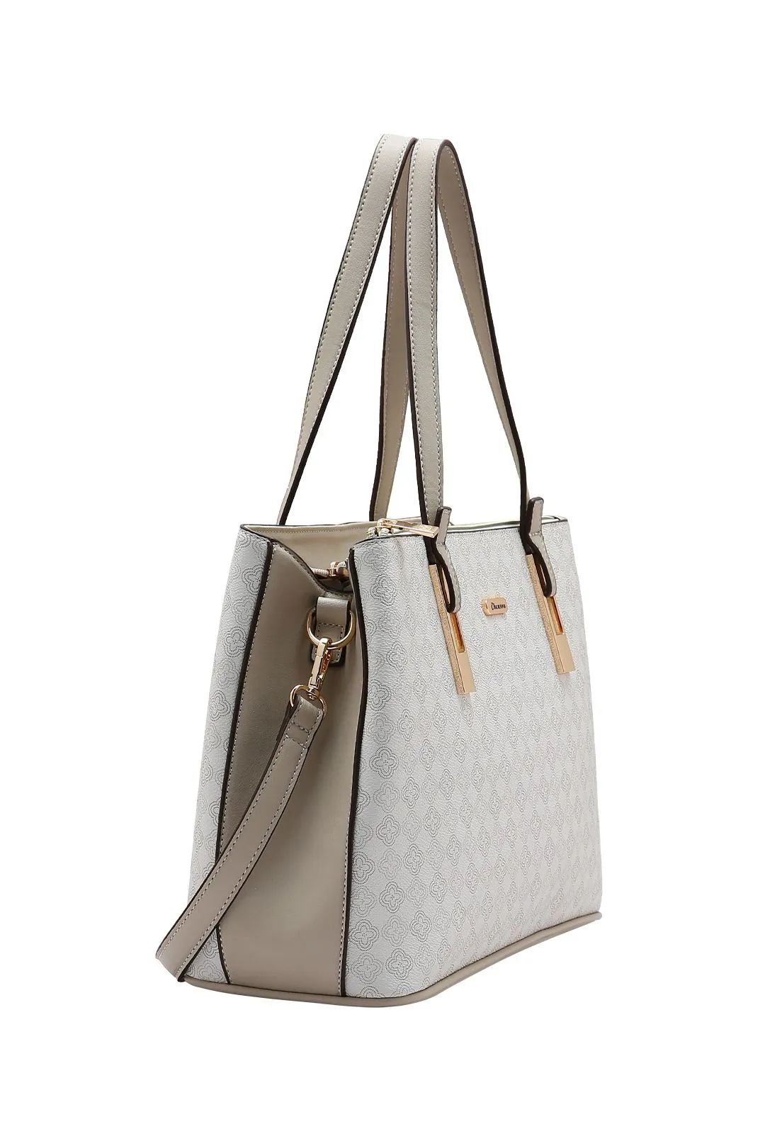 Bolsa Chenson Original Nude Ombro Casual Elemento Grafico Bege 3