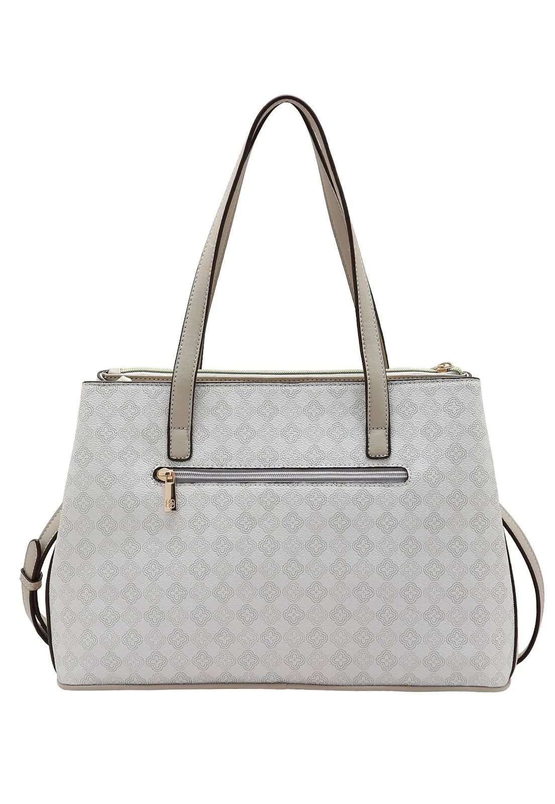 Bolsa Chenson Original Nude Ombro Casual Elemento Grafico Bege 4