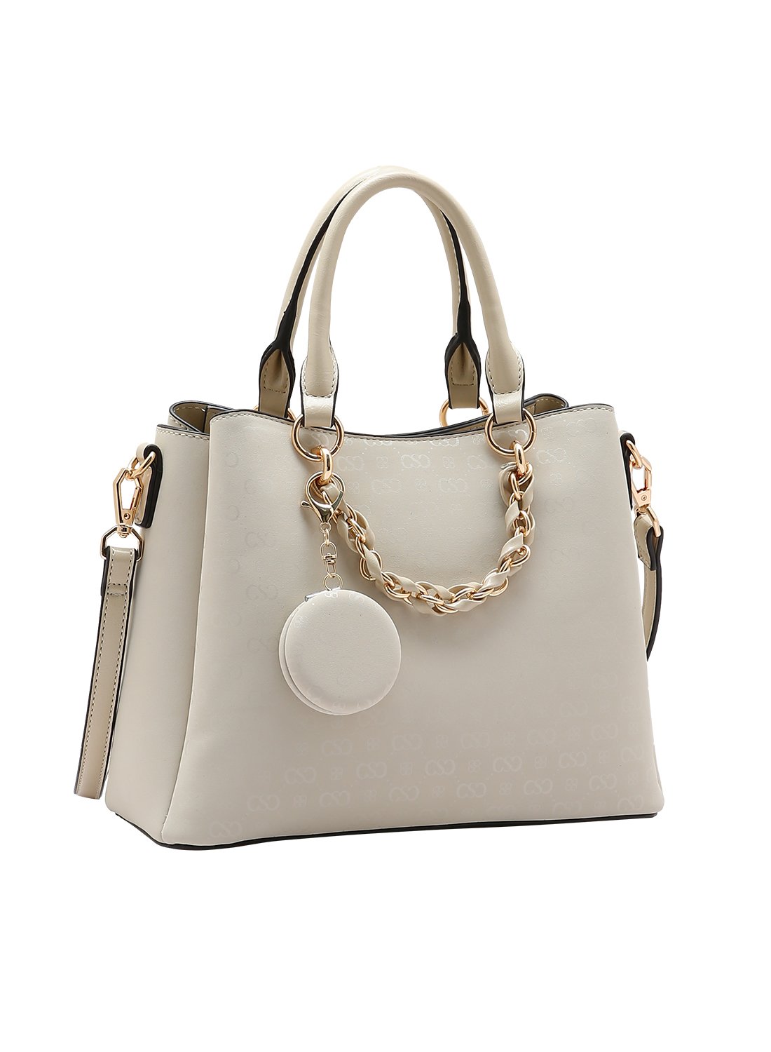 Bolsa Chenson Relevo Monograma Nude Original - Alca de Mao