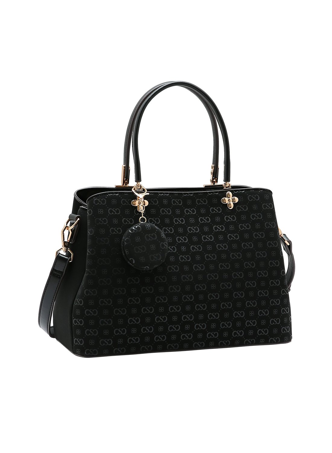 Bolsa Marrom Chenson Original Relevo Monograma Elegante