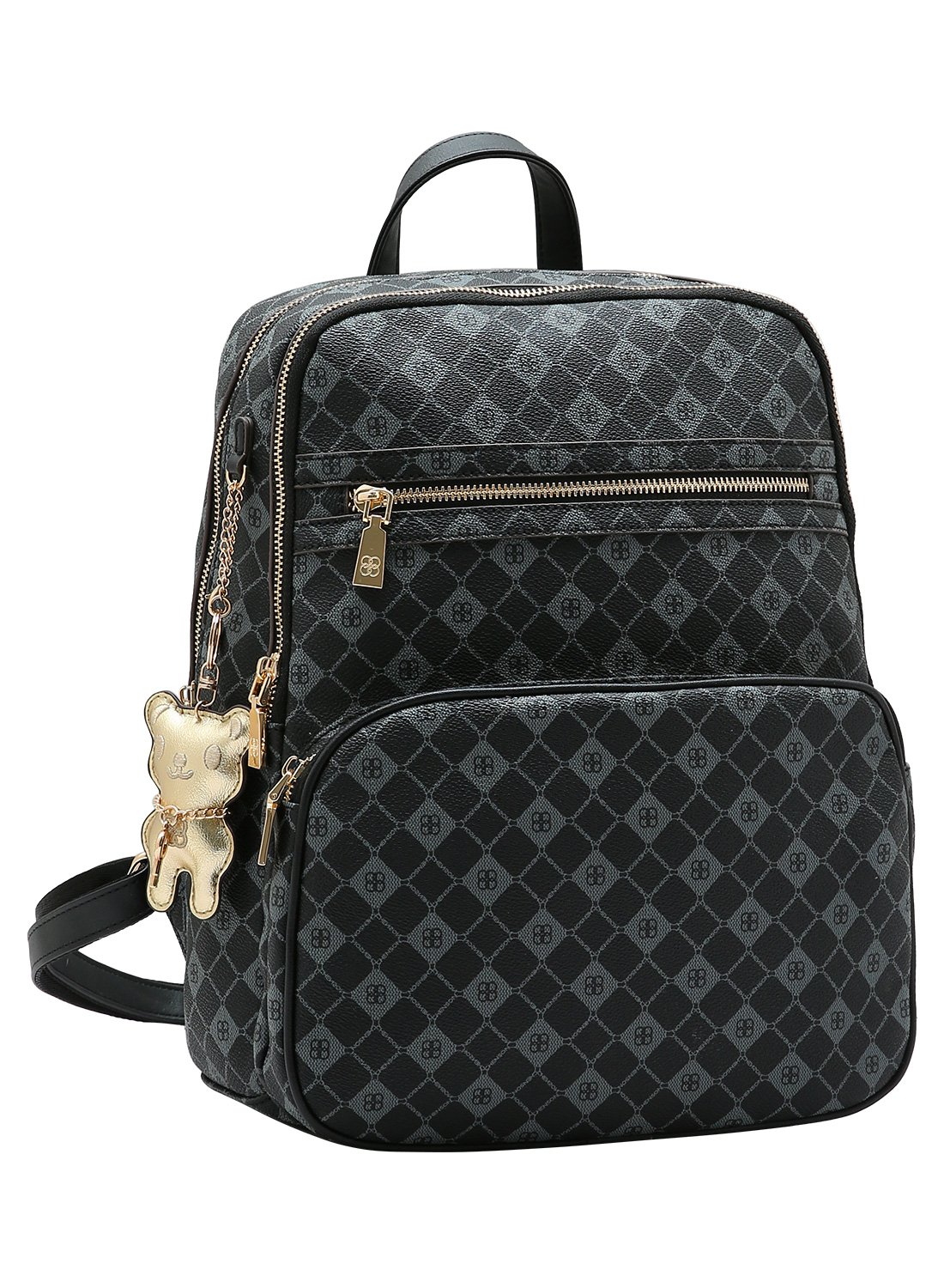 Mochila Chenson Preta Elemento Grafico Design Moderno