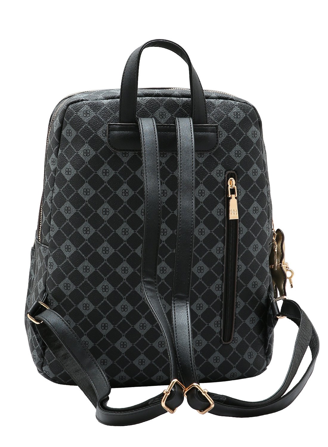 Mochila Chenson Preta Elemento Grafico Design Moderno Preto 6