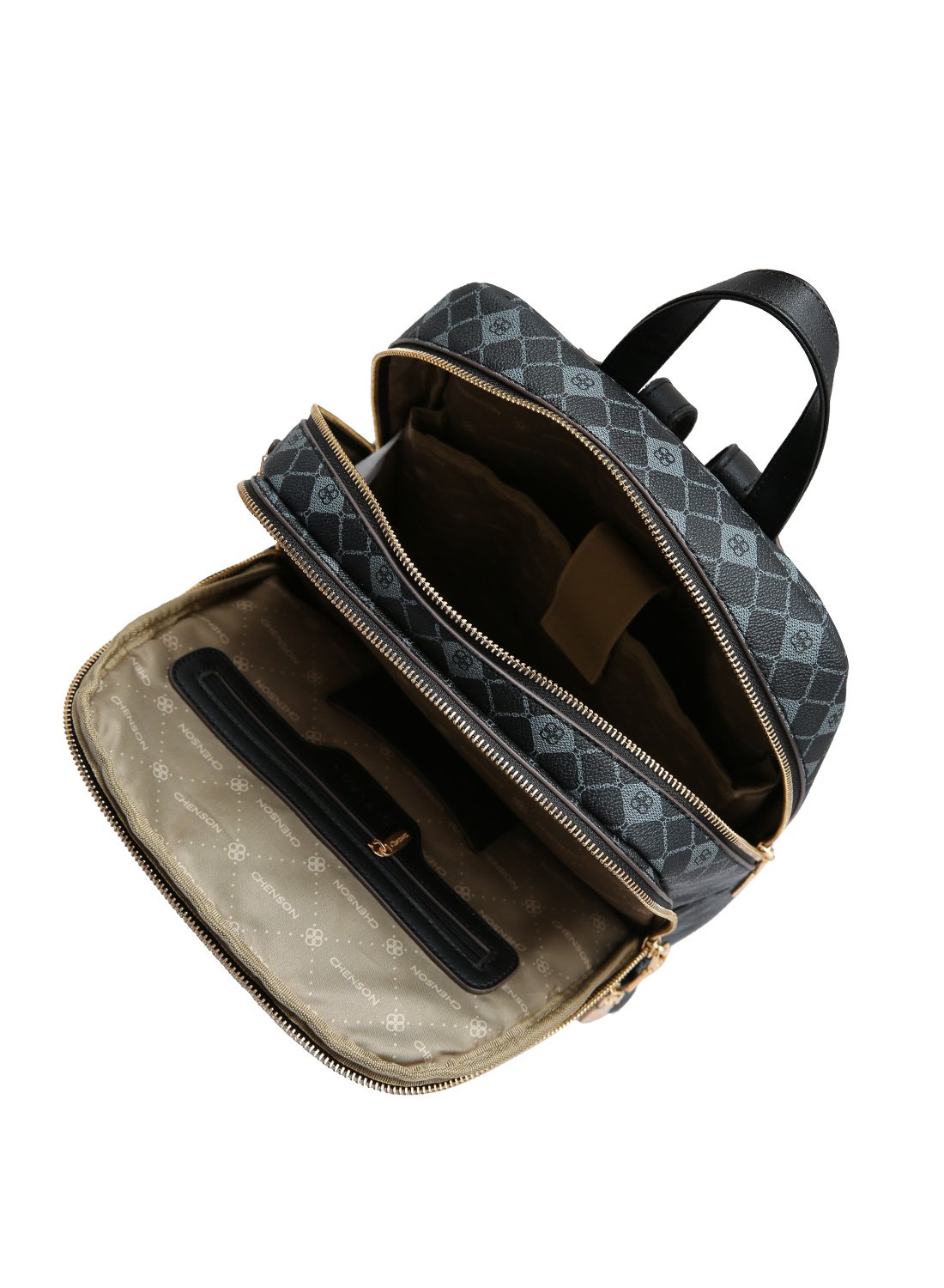 Mochila Cafe Chenson Original Design Elemento Grafico Marrom 4