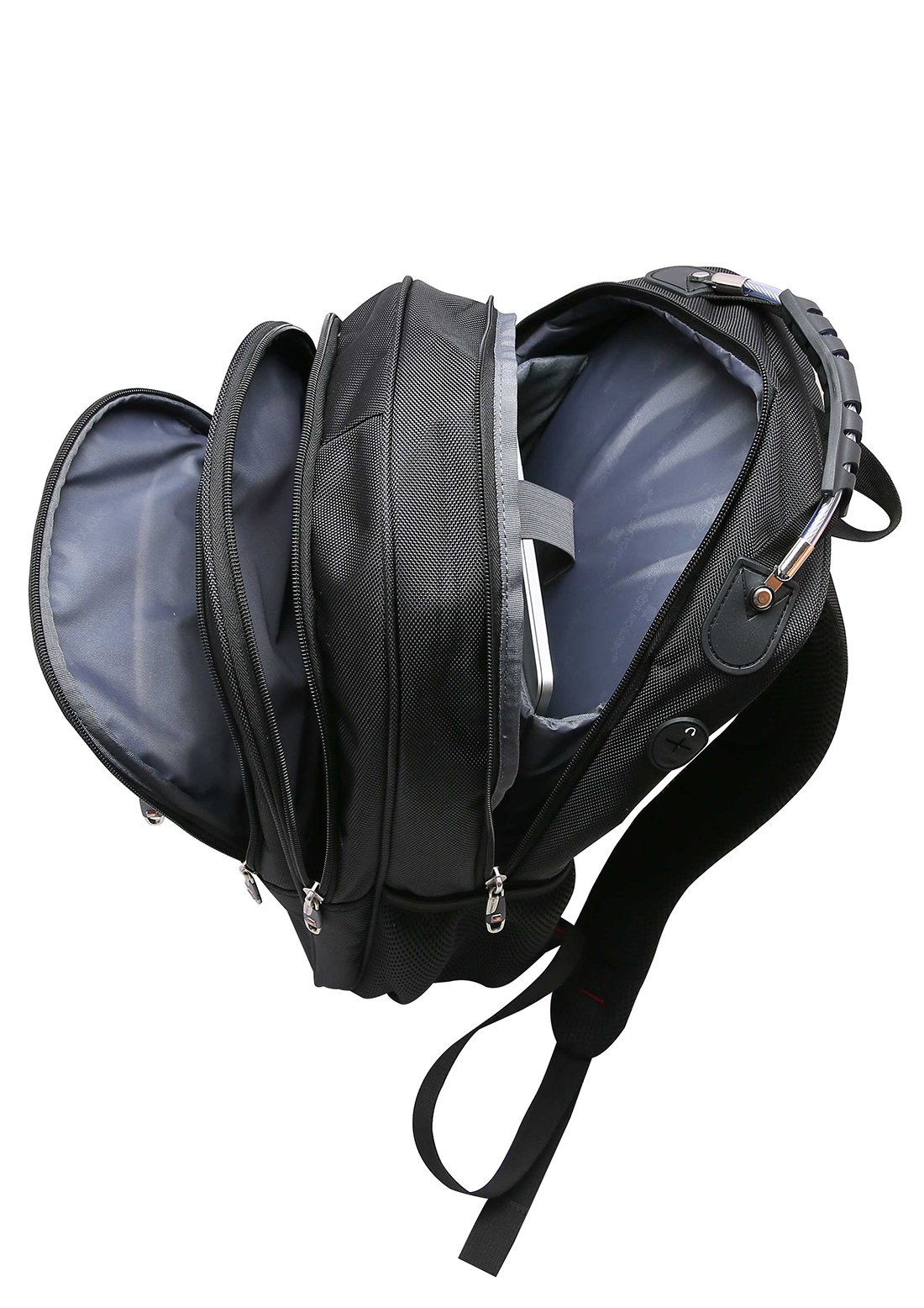 Mochila Notebook Republic Vix 23L Preto com Cabo de Aco e Organizador Interno 8732213 Preto 5