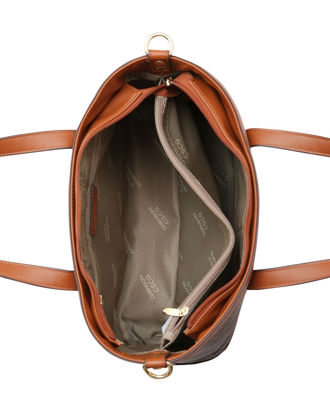 Bolsa Shopper Elemento Grafico - Alca de mao - Chenson 3485888 Natural Natural 3