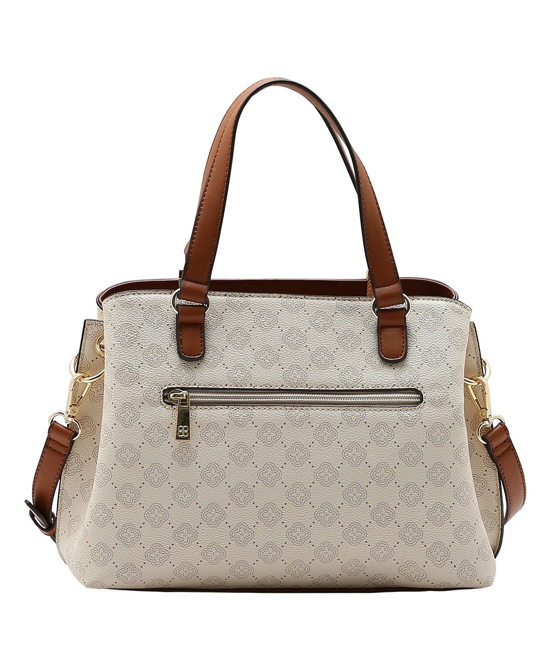 Bolsa Tote Classica - Elemento Grafico - Alca de Mao - Chenson 3485881 Bege Bege 4