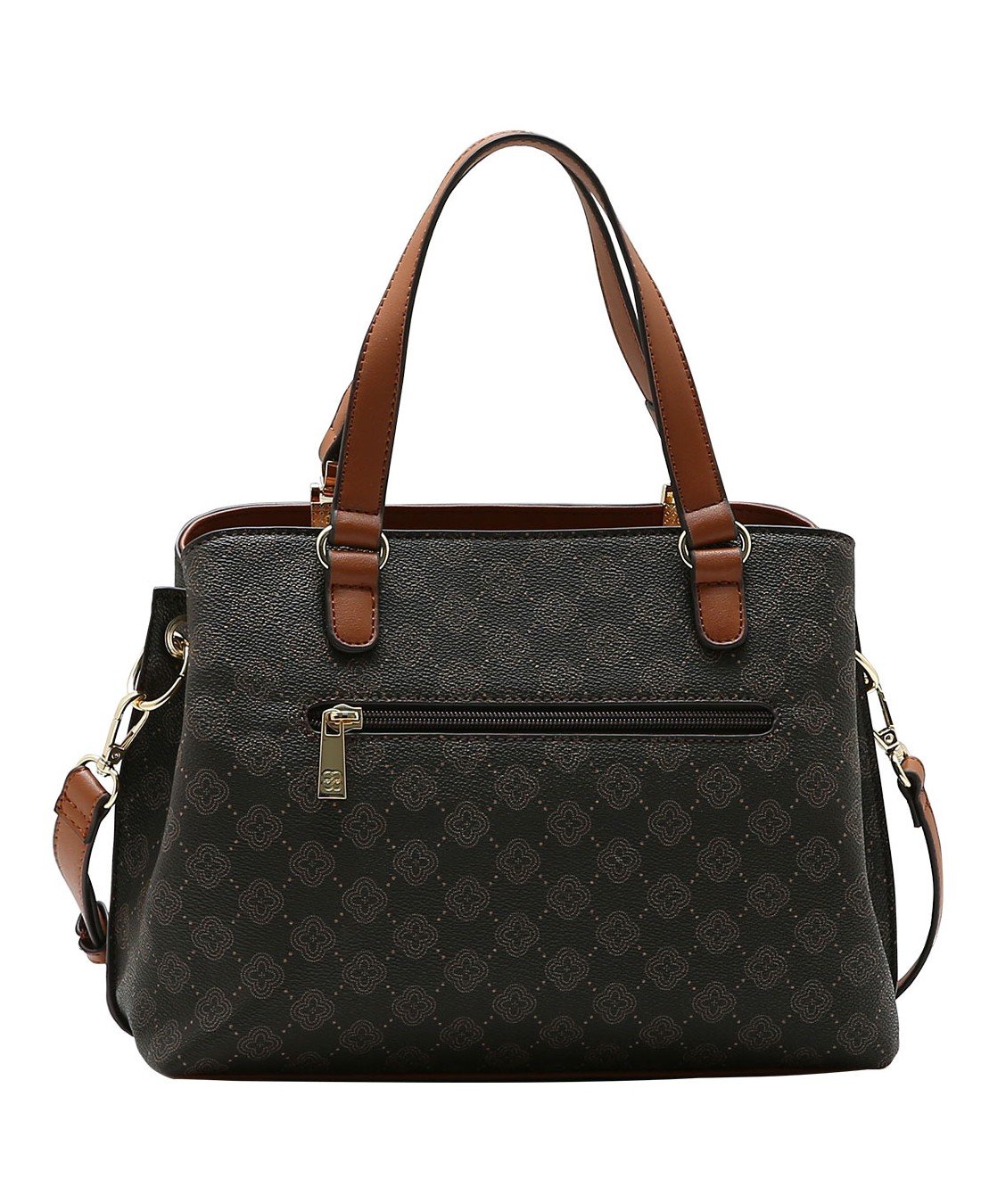 Bolsa Tote Classica - Elemento Grafico - Alca de Mao - Chenson 3485881 Cafe Café 4