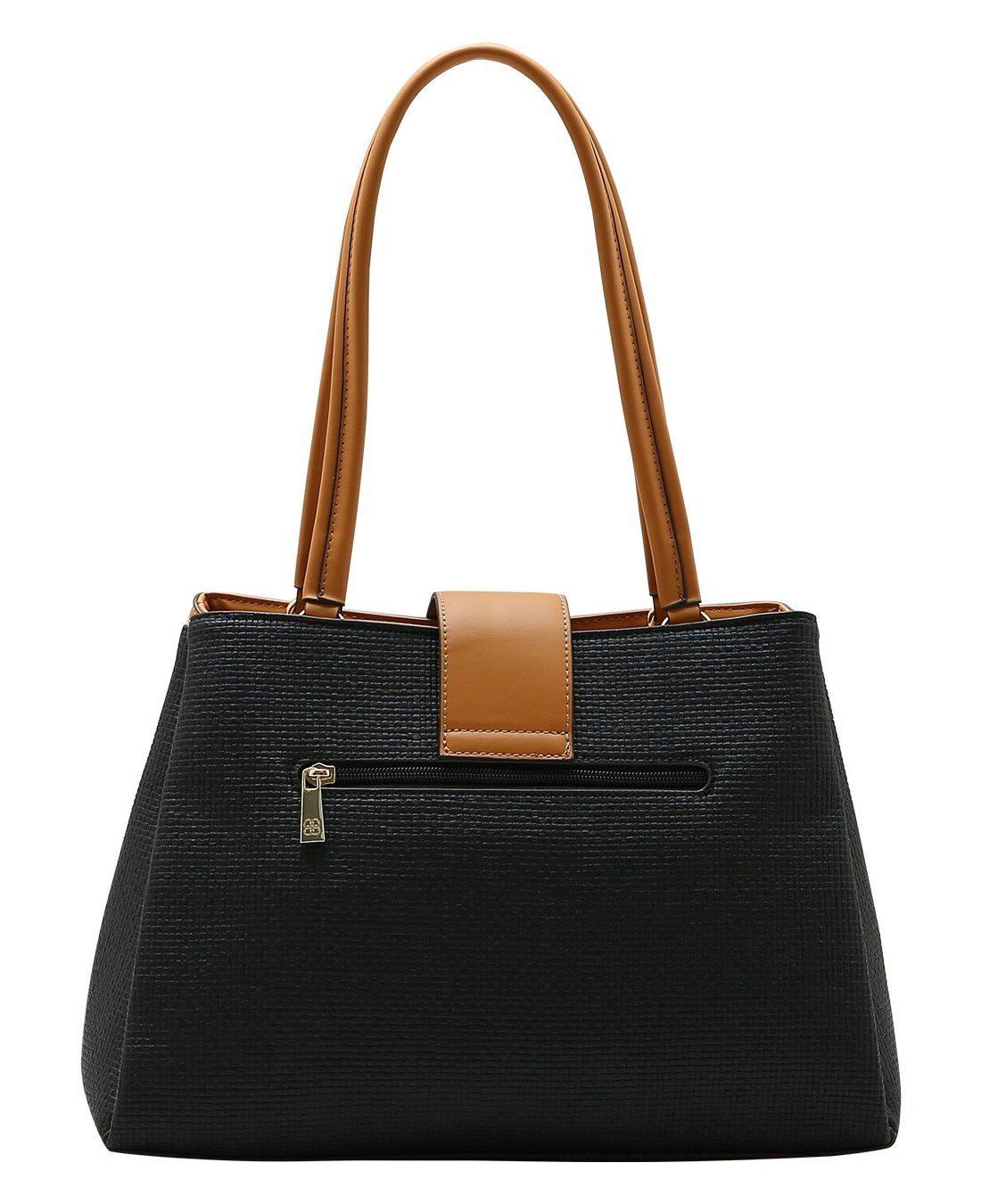 Bolsa Tote Classica Atemporal  - Alca de Ombro - Chenson 3485948 Preto Preto 4