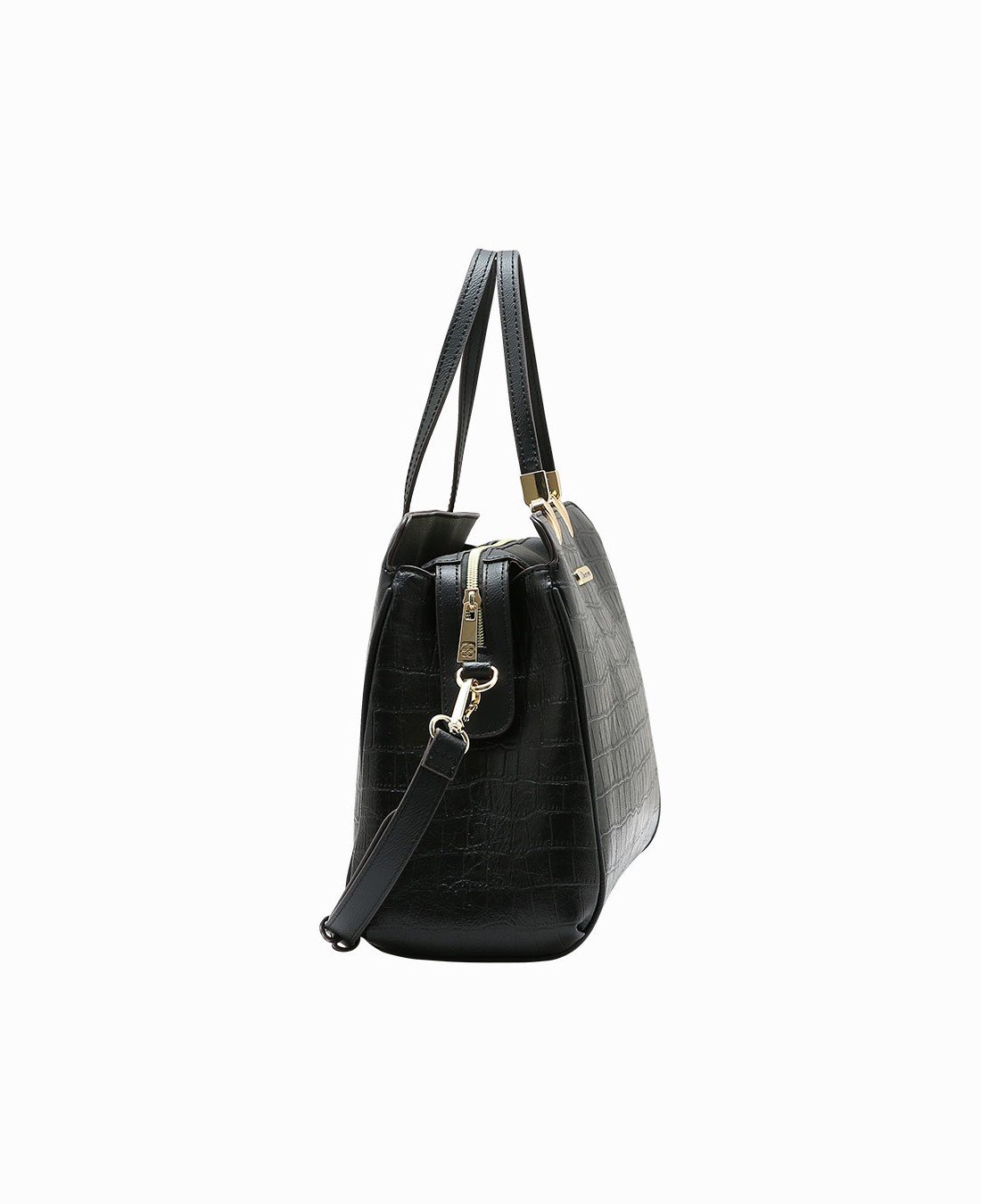 Bolsa Tote Classica Croco - Alca de mao - Chenson 3485958 Preto Preto 4