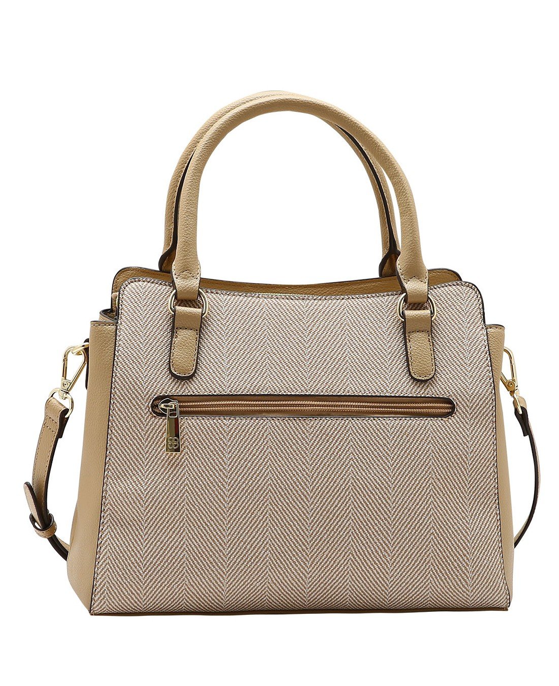 Bolsa Tote Contrastes - Alca de Mao - Chenson 3485924 Bege Bege 4