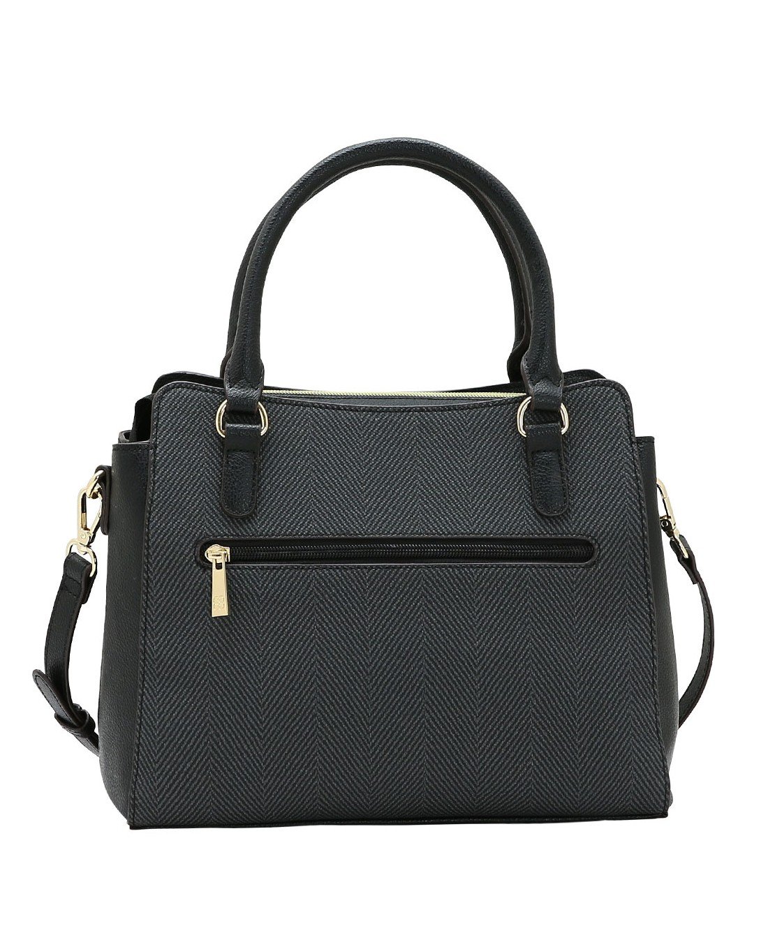 Bolsa Tote Contrastes - Alca de Mao - Chenson 3485924 Preto Preto 4