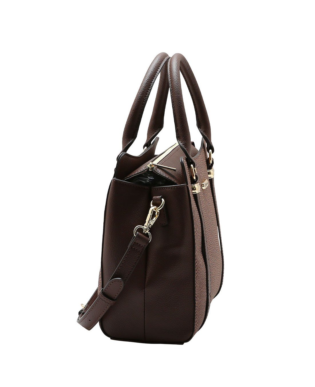 Bolsa Tote Contrastes - Alca de Mao - Chenson 3485924 Cafe Café 2