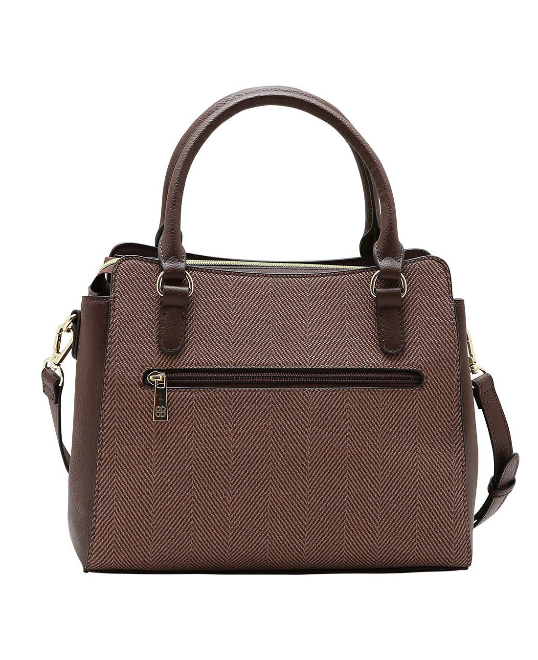Bolsa Tote Contrastes - Alca de Mao - Chenson 3485924 Cafe Café 4