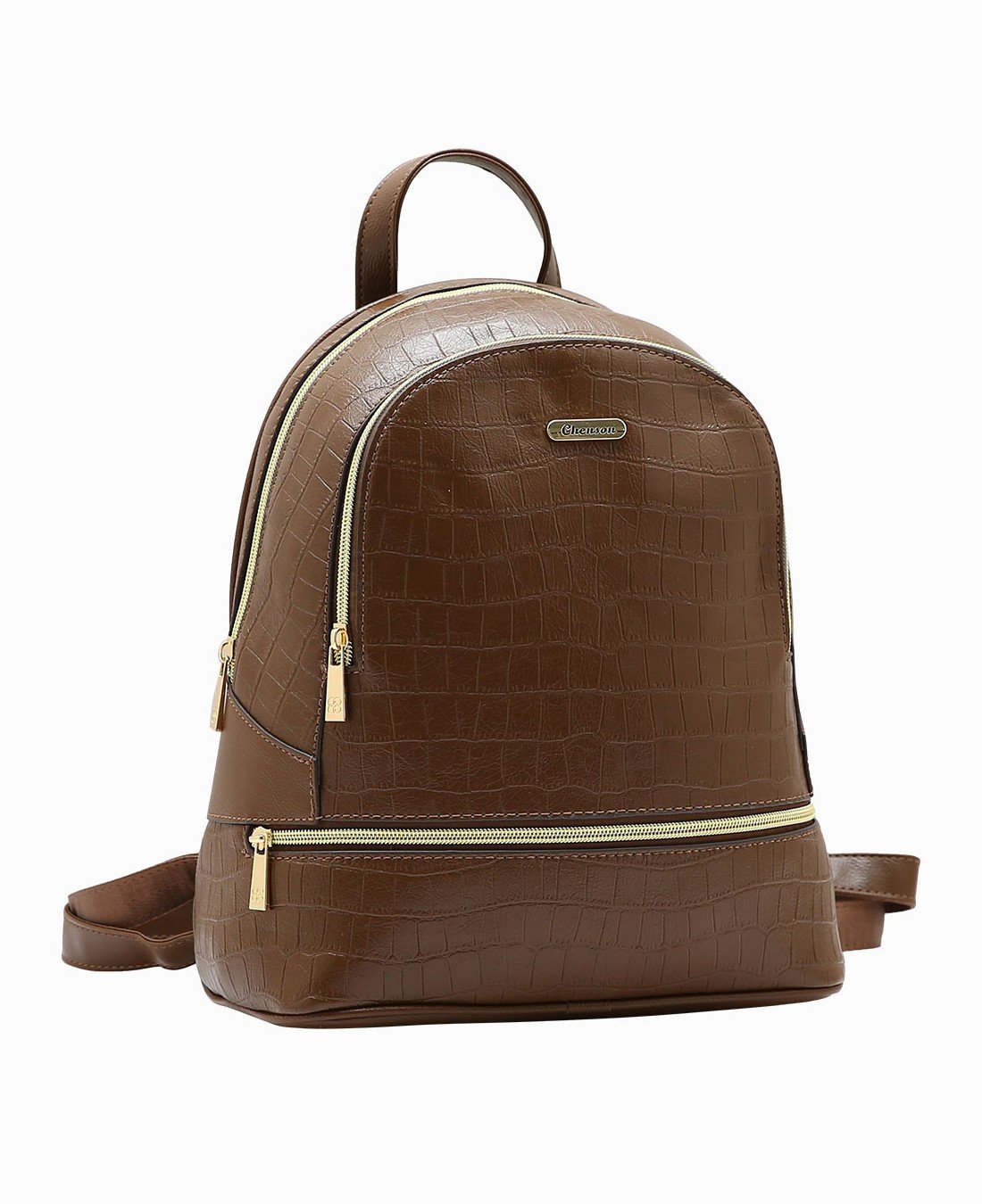 Mochila Feminina Croco - Chenson 8485960 Cafe