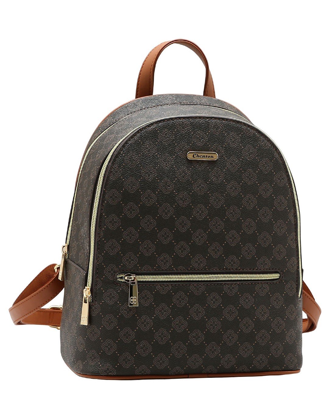 Mochila Feminina Elemento Grafico - Chenson 8485875 Cafe