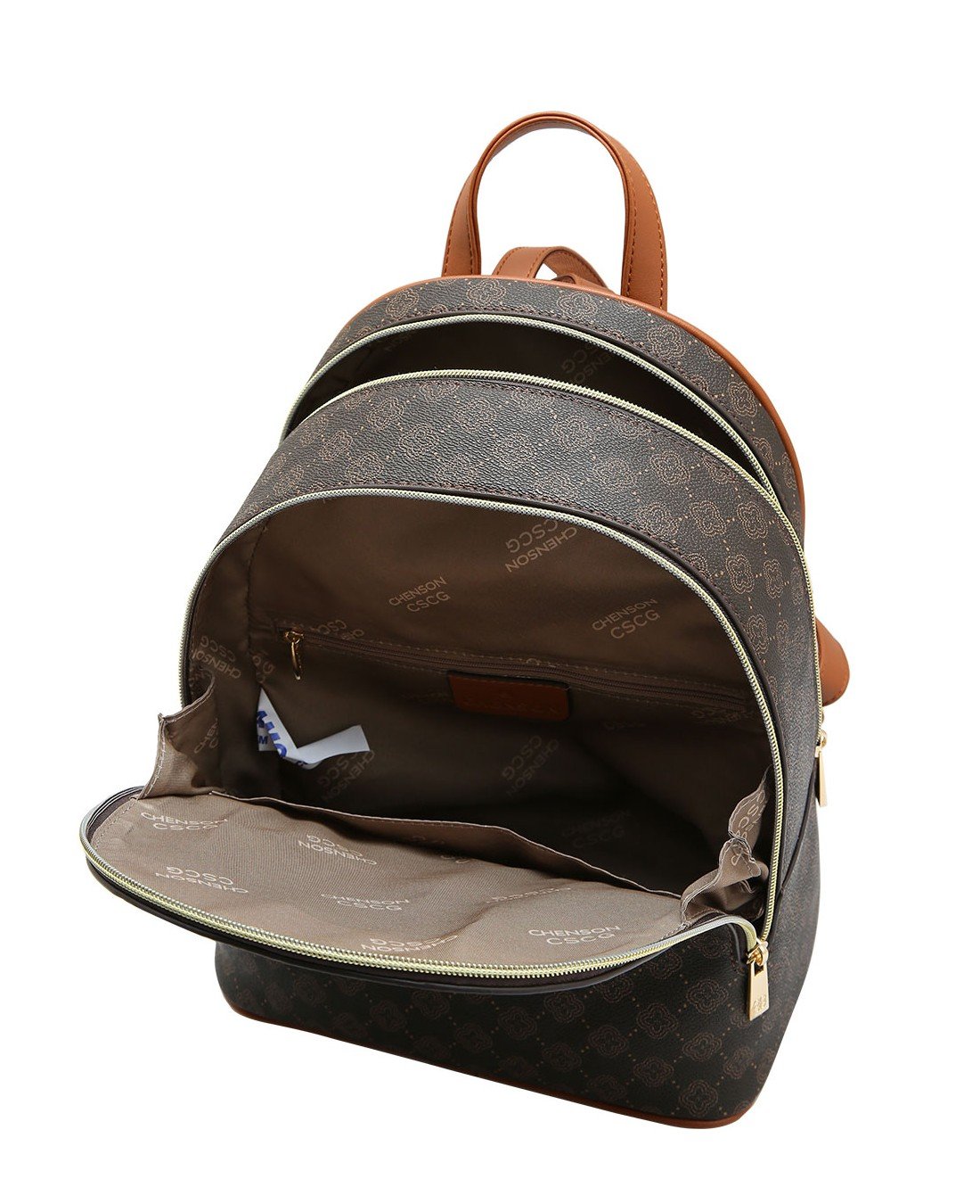 Mochila Feminina Elemento Grafico - Chenson 8485875 Cafe Marrom 3