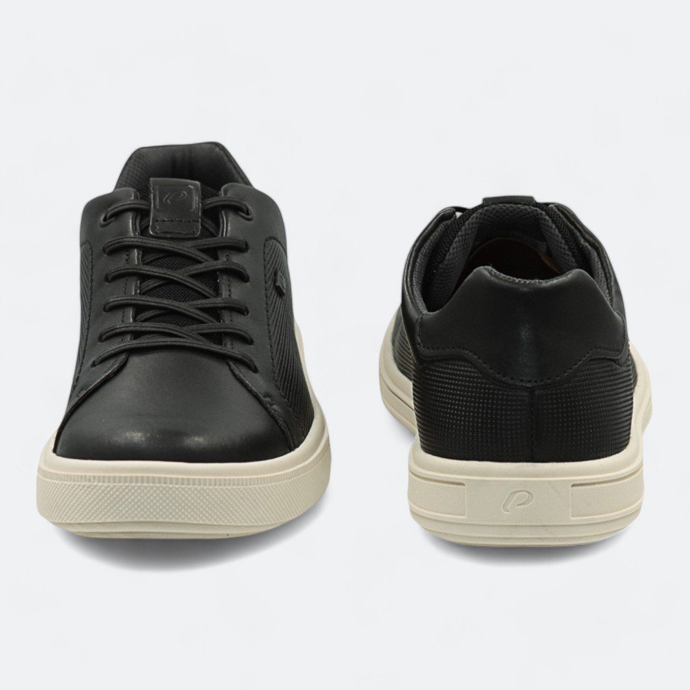 Sapatênis Pegada em Couro Masculino 11150106 Preto 5