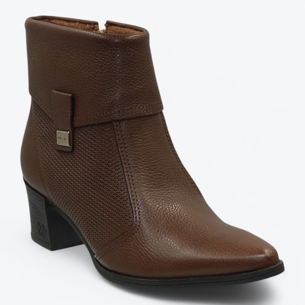 Bota Pegada em Couro Feminina 28050603 Café 2