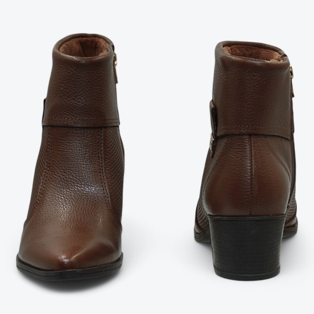 Bota Pegada em Couro Feminina 28050603 Café 5