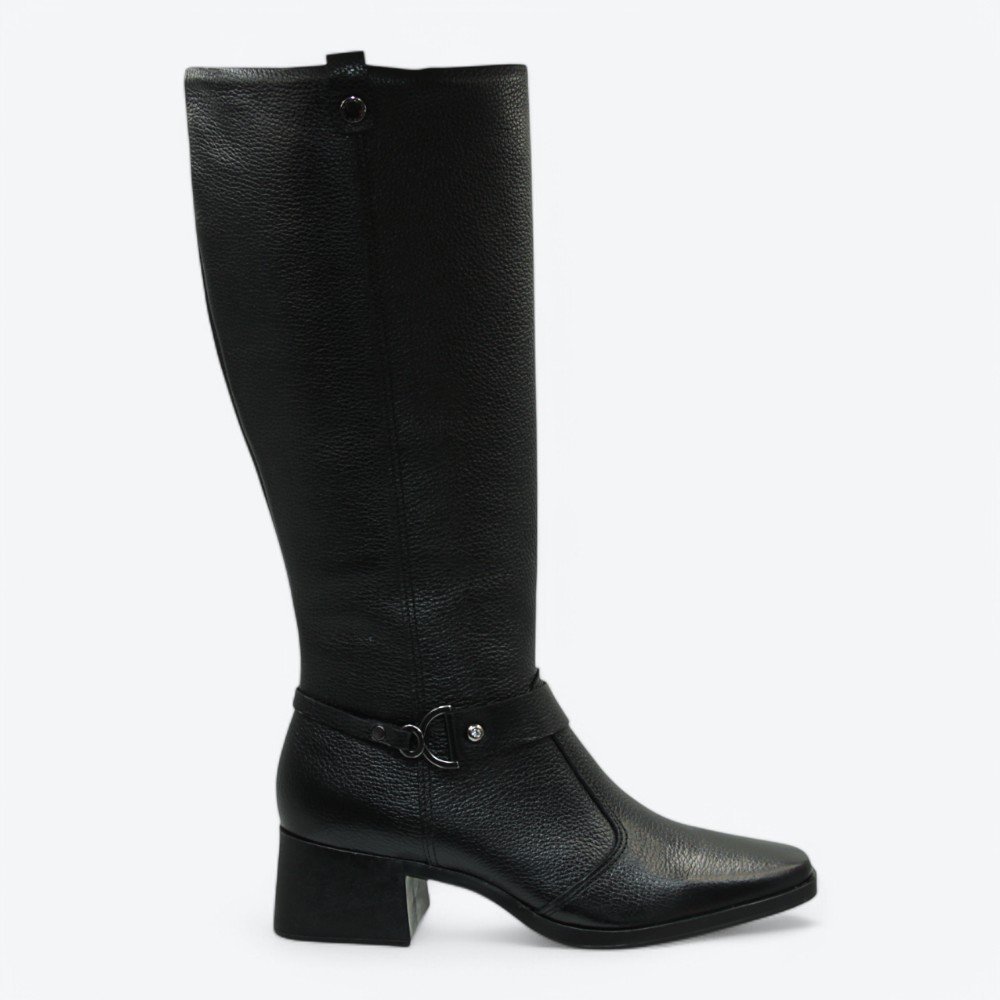 Bota Pegada em Couro Feminina 28236104 Preto 1