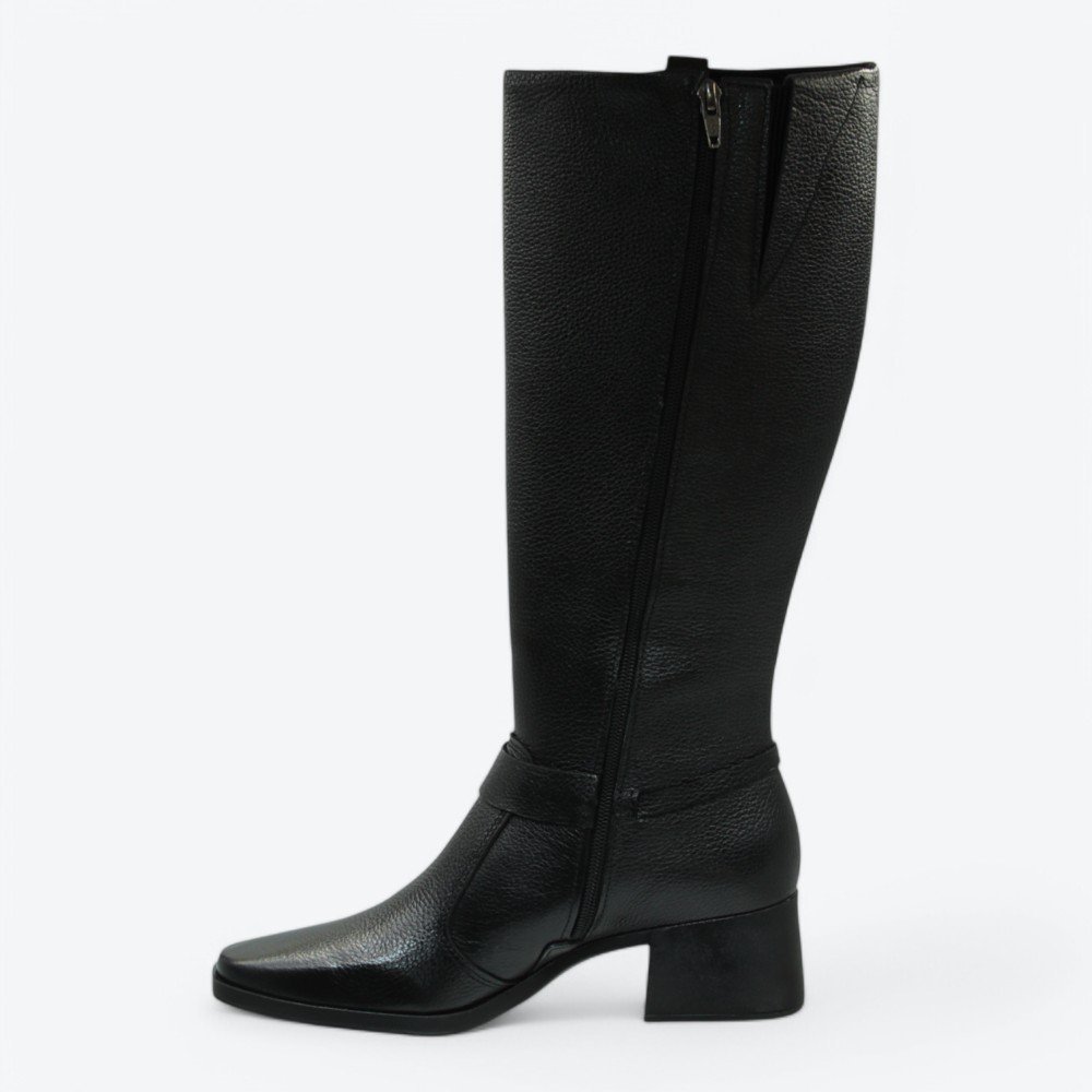 Bota Pegada em Couro Feminina 28236104 Preto 4