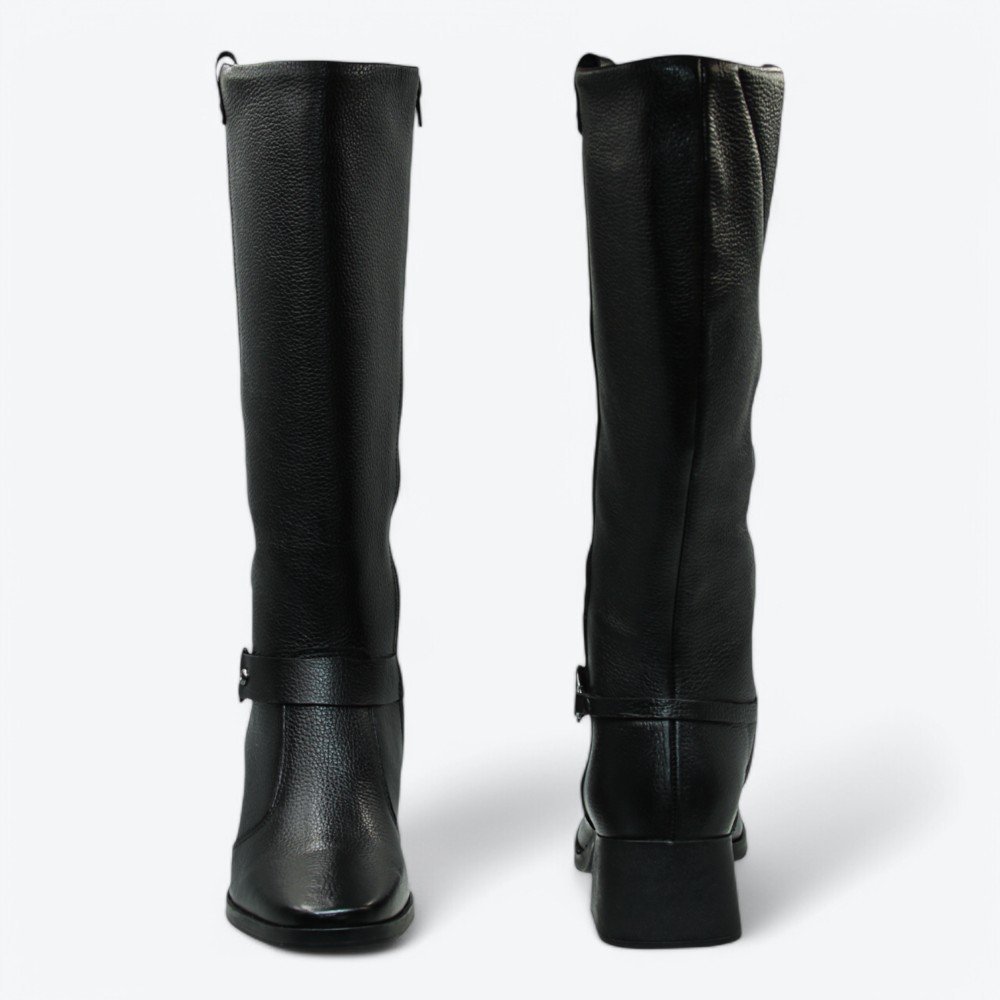 Bota Pegada em Couro Feminina 28236104 Preto 5