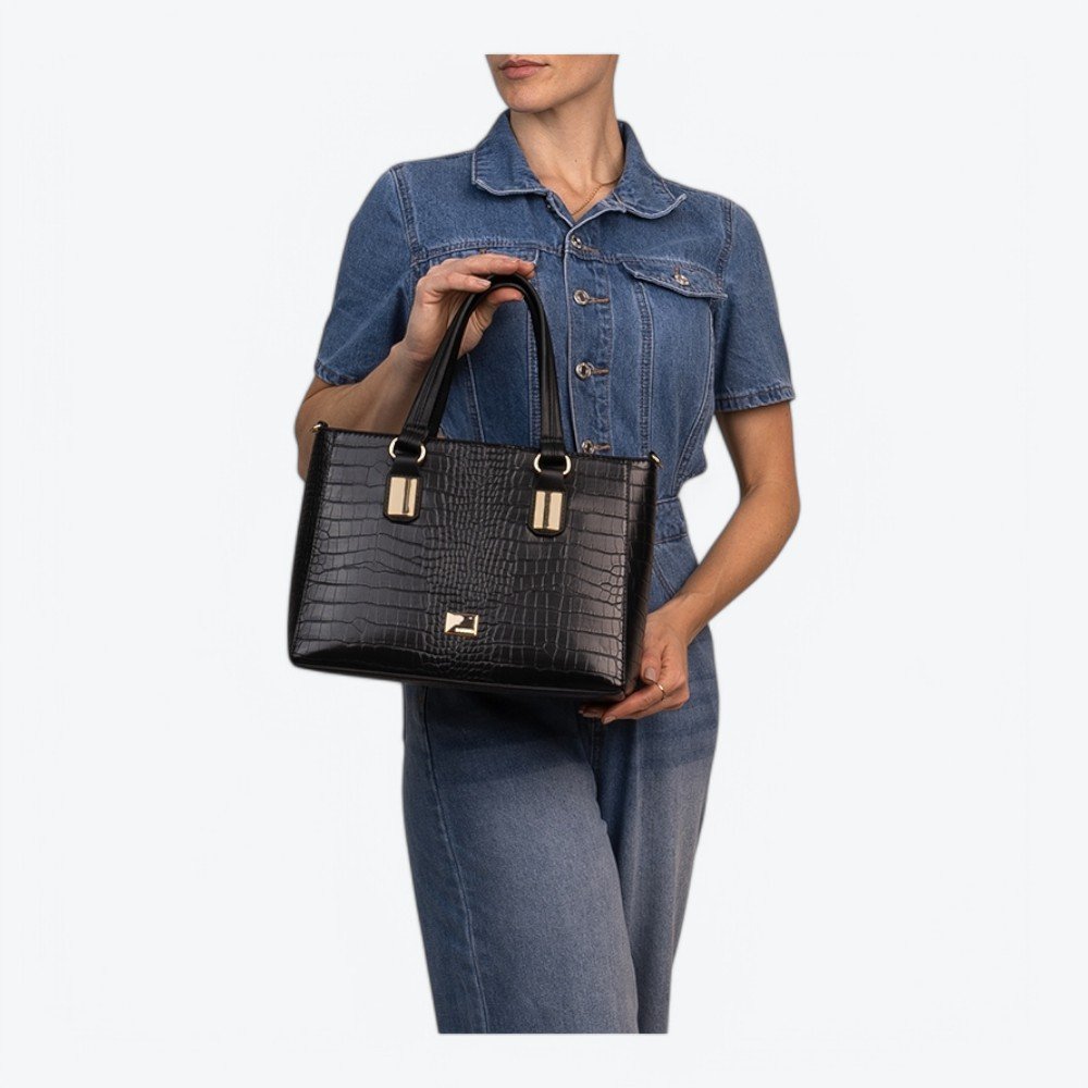 Bolsa Rafitthy Casual Feminina 2815176A Preto 2