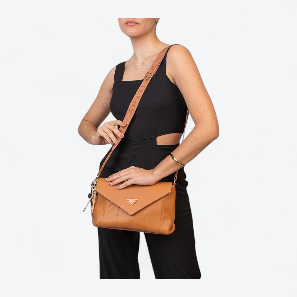 Bolsa Rafitthy Casual Feminina 2815202A Caramelo 2