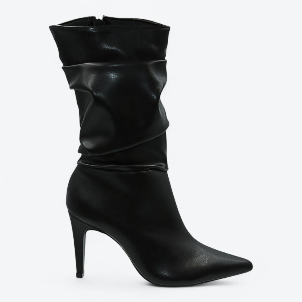 Bota Mariotta Salto Alto Feminina 2084501-01 Preto 1