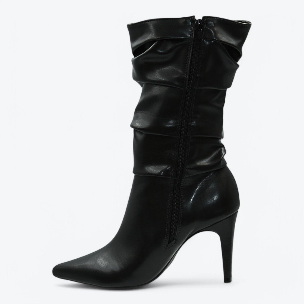 Bota Mariotta Salto Alto Feminina 2084501-01 Preto 4