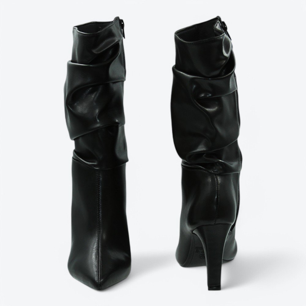 Bota Mariotta Salto Alto Feminina 2084501-01 Preto 5